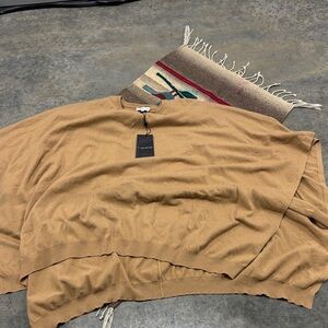 Halston Heritage Camel Knit Top